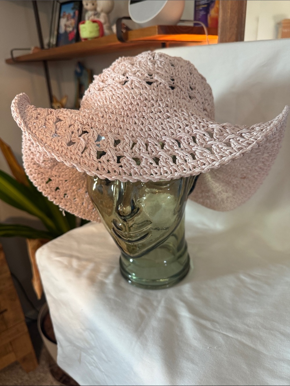 Women’s Crochet Sun Hat - Pink